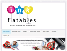 Tablet Screenshot of inkflatables.com